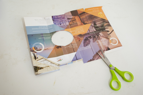 Tutorial Cartera de Paper: Fes talls d'1cm als plecs